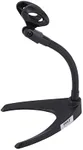 Pyle Desktop Microphone Stand - Universal Tabletop Mic Holder w/ Flexible 8.2'' Inch Gooseneck Mount and Solid U Shape Base - Perfect for Table Desk or Counter - PMKS8,Black