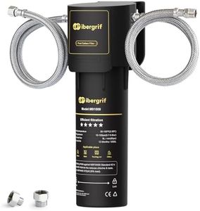 Ibergrif M91009 Undersink Water Filter System NSF/ANSI 42 Certified Reduces Chlorine, Lead, Fluoride, Bad Taste and Odor, Quick Installation, Black