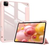 ProCase Smart Case for iPad Pro 11 Inch Case 2022/2021/2020/2018, Slim Stand Hard Back Shell Cover for iPad Pro 11 4th Generation 2022 / 3rd Gen 2021/ 2nd Gen 2020 / 1st Gen 2018 -Pink