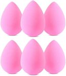 Foonbe 6 Pcs Blender Beauty Sponge Paw Paw Blender Beauty Latex Free and High-Definition Super Soft Makeup Sponges for foundation, Powder Cream and Liquid, Wonder Foundation Sponge Cosmetic (Pink)