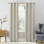 Sun Zero Easton Energy Saving Blackout Grommet Curtain Panel, 40" x 120", Pearl