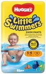 Huggies Little Swimmers Disposable Swim Nappies for Babies and Children Size 5-6 (12-18 kg), 11 Bath Nappies, Unisex