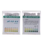 4.5-9.0 PH Strips PH Test Paper PH-Indicator Strip Acid Alkaline PH Level Test Strips by EORTA for Urine Saliva Cosmetic Soil Universal Application, 200 Pcs with Box