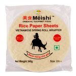 Meishi Vietnamese Gluten Free Spring Rice Paper Roll | 340g | 22 cm | Edible Rice Paper Sheets | Spring roll Wrapper