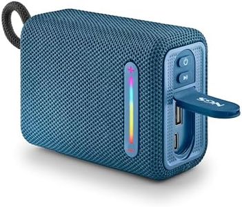 NGS Roller Furia 1 Blue - Altavoz Portátil Compatible con Tecnología Bluetooth, Luces RGB, Impermeabilidad IPX6, 15 W, True Wireless, USB, Duración Batería 9 Horas, Azul …