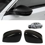 Car Rearview Mirror Covers for Honda Accord 2008-2012, 1 Pair Black Door Mirror Covers , Left Right Side Mirror Covers , Anti Scratch, Easy to Install