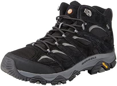 Merrell Men's Moab 3 Mid GTX Hiking Boots, Black Grey 12 US