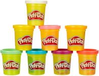 Play-Doh 8-Pack Rainbow Non-Toxic Modelling Compound with 8 Colours: Red, Orange, Yellow, Green, Pink, Blue, Purple & White, Halloween Toys for Kids 2+ Years Old, Arts & Crafts Gift Idea