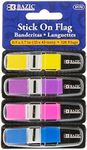 BAZIC Products Neon Page Marker Dispensers, Sticky Notes for Study Materials, Office Use, & Neon Colored Page Markers for Books and Documents, 0.5x1.7, 120 Flags/Pack, 288-Packs