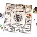 HomeWetBar Beeropoly Beer Drinking Game Perfect for Parties and Tailgating, Includes Beer Caps and Dice