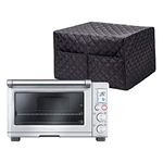 Convection Toaster Oven Cover, Smart Oven Dustproof Cover Large Size Cotton Quilted Kitchen Appliance Protector Storage Bag With 2 Accessary Pockets, Machine Washable CYFC40