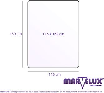Marvelux Chair Mat 120x150cm – Durable Floor Protection