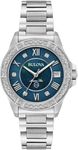 Bulova Marine Star Quartz Women's Watch, Stainless Steel Diamond , Silver-Tone (Model: 96R215)