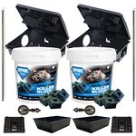 Rat Bait Stations with 600g Rat & Mouse Poison Blocks Kit