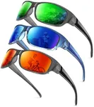 KALIYADI Polarized Sunglasses-for-Men Sports Sunglasses: Mens Sun Glasses with UV400 for Running Fishing Golf