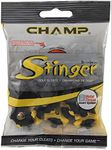 Champ Scorpion Stinger Thread 20 Count Golf Spikes, Small,Black/Yellow