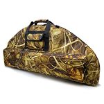 Silfrae Compound Bow Case Soft Bow Case Compound Bow Carry Bag with Arrow Pocket Real Tree and Black (Realtree Camo, 95cm), Small