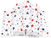 Whaline 150Pcs Patriotic Wax Paper Star Deli Wrap Sandwich Wrap Paper Tissue Waterproof Oil-Proof Picnic Liners for 250th Anniversary 4th of July Independence Day Party Kitchen Supplies