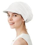 Alnorm Slip-On Baseball Cap for Women Comfy Summer Sun Hat Off-White