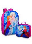 Group Ruz Frozen Anna, Elsa 16" Backpack with Detachable Matching Lunch Box