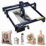 ATOMSTACK A10 PRO Laser Engraver Cutter, 50 W Laser Engraving Machine, Compressed Spot Fixed Focus, for Metal Wood Leather Ceramics CNC, Off-line Engraving Cutting, Silver