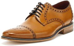 Loake Mens Foley Brogue Shoes Tan 9 UK