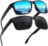 LEDING&BEST Polarised Sunglasses Men Women Driving Cycling Fishing Climbing Anti-glare UV400 Protection TR90 Unbreakable Frame Sports Travel Sun Glasses