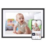 Dragon Touch 10.1" Digital Photo Frame, 1280x800 HD Pixels IPS, Touch Screen, WiFi Electronic Picture Frame with Auto-Rotate, Share Photos/Videos Instantly via Free App, Gifts for Families