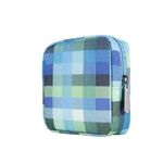 E-Tree Cute Mini Makeup Bag,Small Cosmetic Bag,Make up Pouch for Purse,Toiletry Zipper Pouch,Tech Bag,Electronic Organizer Travel Case,Period Bag,Storage Pouches for Organization,Colorful Checkered