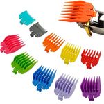 10pcs Clipper Guards for Wahl, Professional Hair Clipper Guide Combs Replacement Guards Attachment Compatible with Wahl Clippers (Assorted Color)