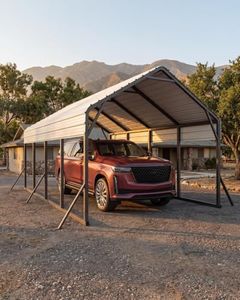 Garveelife 13'x21'x11' Oversized Metal Carport, Steel Heavy Duty Carport for All-Weather, Permanent Shelter for Bass Boats, Pickup Trucks, and Tractors, N.W. 660 Lbs