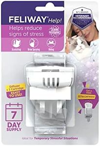 Feliway Help 7 Day Starter Kit, Plug In Anxiety Relief Pheromone Diffuser For Cats With Extra Feliway Help Refill Cartridge, Calm Your Cat And Reduce Behavioural Issues And Stress With Feliway Help