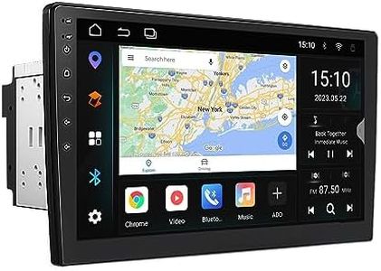 Eonon Android 13 10,1 Pouces Écran IPS Double DIN 2 + 32 Go Stéréo de Voiture GPS Sat Nav CarPlay Android Auto WiFi Bluetooth Mise en Miroir d'écran Prise en Charge Dab+ Caméra de recul UA13-Plus