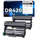INKPAD DR420 Drum Replacement for Brother DR-420 DR420 Compatible with Brother HL-2270DW HL-2280DW MFC-7860DW MFC-7360N HL-2240 HL-2240D DCP-7065D DCP-7060D MFC-7240 Printer (2 Black, Not Toner)