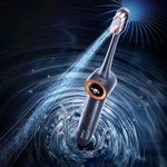 RANVOO AirJet™ [Max Jet Clean] [Vibrating & Flossing 2-in-1] Bubble Sonic Electric Toothbrush, Plaque Removal, White for Adult Protect Gum Teeth Clean Rechargeable Gift with 2 Soft Brush Heads Gray