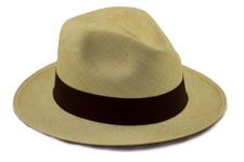 Tumi Latin American Crafts Panama Hat - Rollable - Natural with Brown Ribbon 61cm