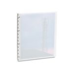 Flexx 11x14 Portrait Orientation Screwpost Binder, Milk