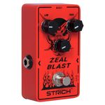 STRICH ZEAL BLAST Boost Guitar Pedal, Enhance Guitar Bass Sound with 2-Band Low/High Adjustment for Electric Guitar, True Bypass, Red