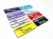 Personalised Engraved Hello My Name is Name Badges in 24 Colours for Health Care Student Nurse Midwife Care Home Dementia Friendly