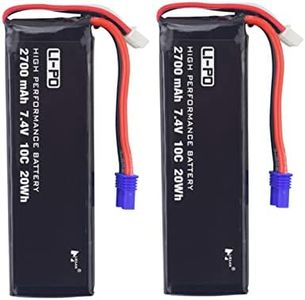 2PCS 7.4V 2700mAh EC2 Enchufe batería de Litio para Hubsan H501S H501A H501C H501M H501S Pro H501S W fotografía aérea Quadcopter RC Drone