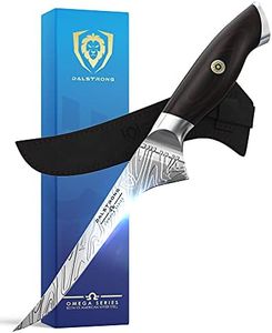 DALSTRONG Boning Knife - 6 inch - Omega Series - BD1N-V Hyper Steel Kitchen Knife - G10 Woven Fiberglass Handle - Razor Sharp Knife - Fillet Knife Meat - Chicken Knife - Leather Sheath Included