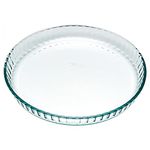 Pyrex 812B000 Bake and Enjoy Glass Quiche Flan Dish High Resistance, 25 cm