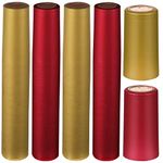 NUOBESTY 200pcs Heat Shrink Capsules Wine Shrink Wraps Wine Bottles Cap Seal Sleeves Shrink Top Cover Film Stopper for Wine Cellars Home Use Red Golden