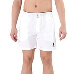 U.S. Polo Assn. Mens Pure Cotton Brushed Elastic I108 Boxers - Pack Of 1 (WHITE 2XL)