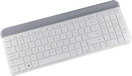 Jesra� Keyboard Cover for Logitech MK470 & Logitech K580 Wireless Keyboard Cover Protector - Clear