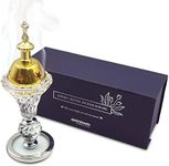 DANAWA Attractive Bakhoor Burner, Meditation, Aromatherapy, Ramadan Decoration, Crystal Incense Burner for Office & Home Decor