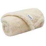 furrybaby Premium Fluffy Fleece Dog Blanket, Soft and Warm Pet Throw for Dogs & Cats Beige (Small (60x80cm))