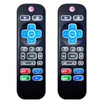 [Pack of 2] Universal Replacement Backlit Remote Control for Roku TCL/Hisense/Sharp/Philips/Onn/Element/Insignia/Westinghouse Roku TV (NOT for Roku Stick/Box)