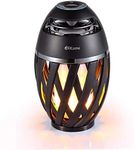 DIKAOU Led Flame Speaker Torch Atmosphere Bluetooth Speakers&Outdoor Portable Stereo Speaker with HD Audio and Enhanced BassLED Flickers Warm Yellow Lights BT4.2 for iPhone/iPad/Android