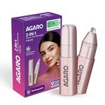 AGARO Facial Hair Removal Machine for Women, Rechargeable Eyebrow Trimmer, Cordless, Safe & Painless Electric Shaver, Hypoallergenic Blade, Multi Use for Upper Lip, Chin, Cheek & Forehead, FHR190